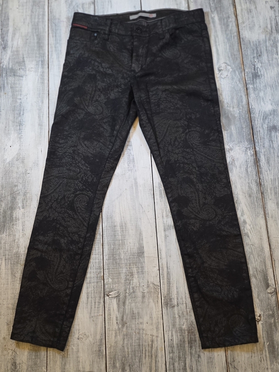 !it jeans Denim - !it jeans Women Ultra Skinny Black Paisley Print Jeans sz 29